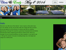 Tablet Screenshot of emilyandchrisbaker.com